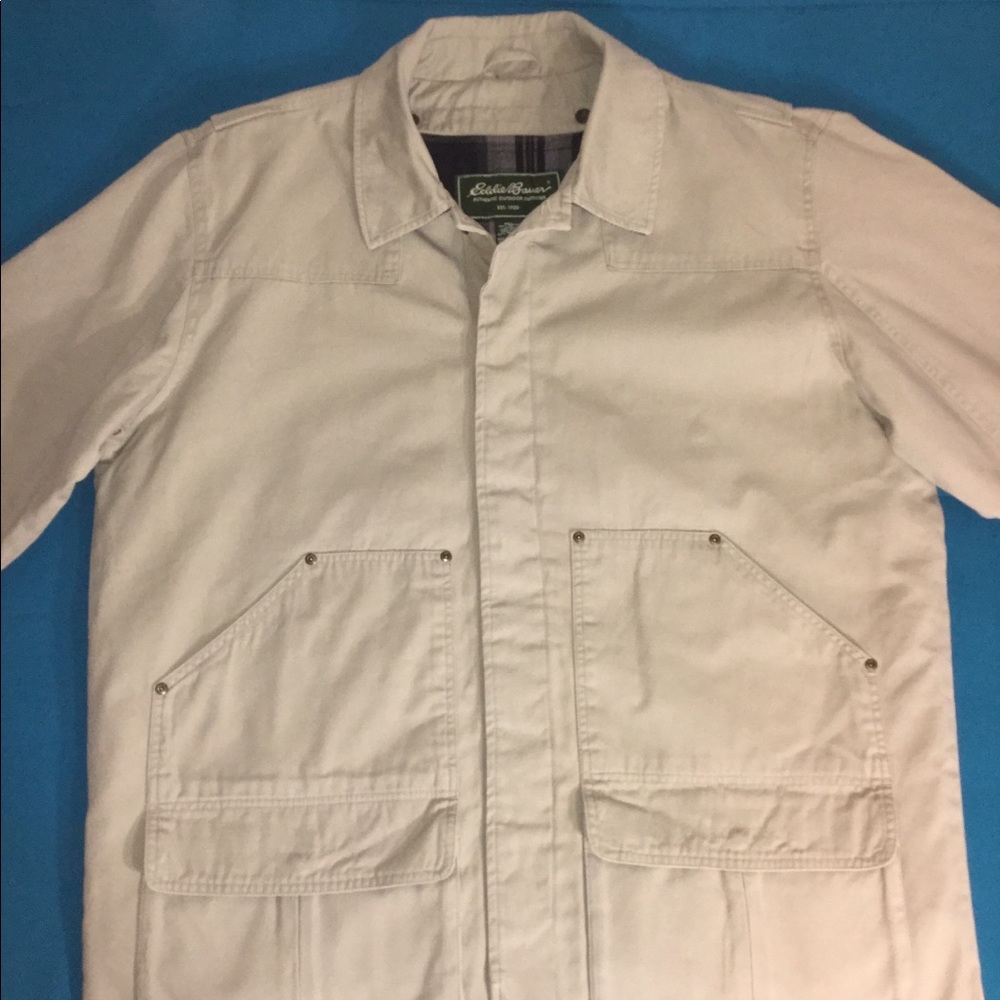 Eddie Bauer Heavy Cargo Khaki Jacket Insulated